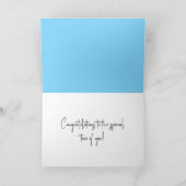 Nur ein verheiratetes Auto auf der Straße Karte (Innenseite)