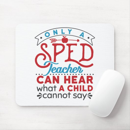 Nur ein verspoteter Lehrer kann Niedliche Wertschä Mousepad (Mit Mouse)