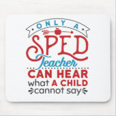 Nur ein verspoteter Lehrer kann Niedliche Wertschä Mousepad (Vorne)