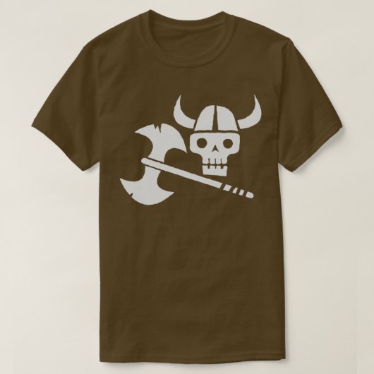 Nur ein Viking Skull T-Shirt (Design vorne)