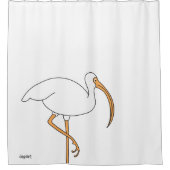 Nur ein Vogel Duschvorhang (Vorderseite)