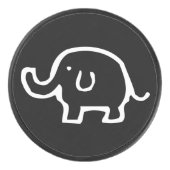 Nur ein weißer Elefant Eishockey Puck (Vorderseite)