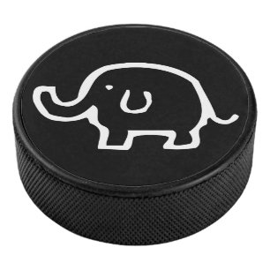 Nur ein weißer Elefant Eishockey Puck