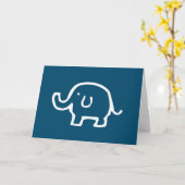 Nur ein weißer Elefant Karte (Gelbe Blume)