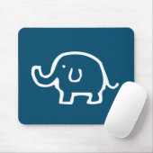 Nur ein weißer Elefant Mousepad (Mit Mouse)