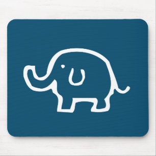 Nur ein weißer Elefant Mousepad