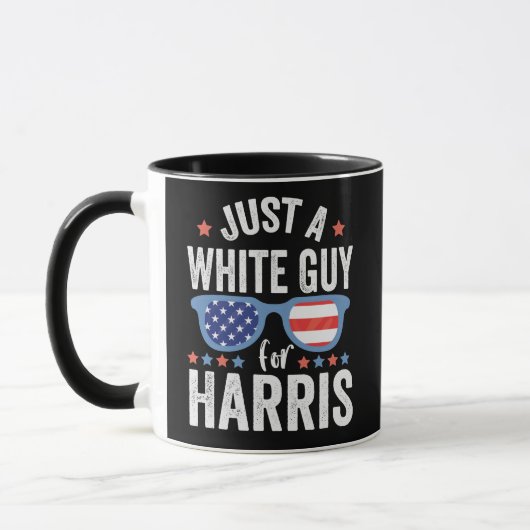 Nur ein weißer Typ für Harris Support Präsident La Tasse (Links)