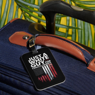 Nur ein weißer Typ für Kamala Harris Wahl 2024 Gepäckanhänger