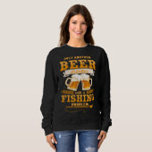 Nur ein weiterer Biertrinker mit einem Angelproble Sweatshirt (Vorne ganz)