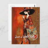 Nur ein wenig hallo Kaffee und Handtasche Postkarte (Vorne/Hinten)