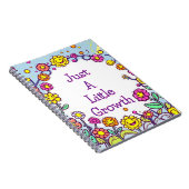 Nur ein wenig Wachstum florale Selbstreflexion Notizblock (Rechte Seite)