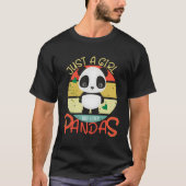 Nur ein wer Lieben Pandas Panda Bär T-Shirt (Vorderseite)