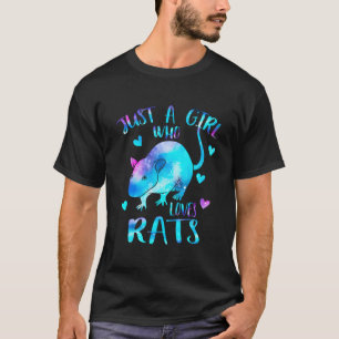 Nur ein Who Loves Rats Rat Galaxy Thema T-Shirt
