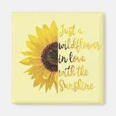 Nur ein Wilflower Square Magnet (Vorne)