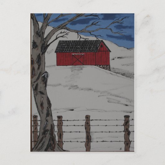 Nur ein Wintertag Postkarte (Vorderseite)