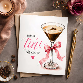 Nur ein winziges bisschen älterer Geburtstag Feiertagskarte
