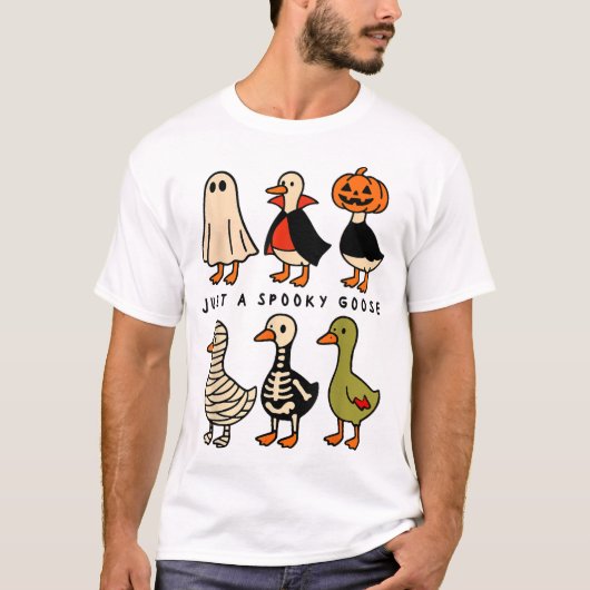 Nur ein wunderschönes GänseHalloween Alberne Gans T-Shirt (Vorderseite)
