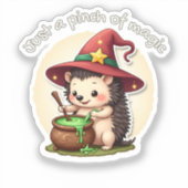 Nur ein Zauberknopf - Niedlicher Igel-Aufkleber Aufkleber (Vorderseite)