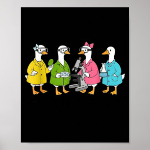 Nur eine alberne Gans, die Wissenschaft betreibt  Poster