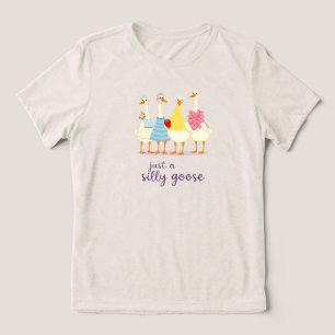Nur eine alberne Gans – Süßes lustiges Gans-Squad- Tri-Blend Shirt