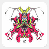 Nur eine andere Kreatur Quadratischer Aufkleber (Vorderseite)