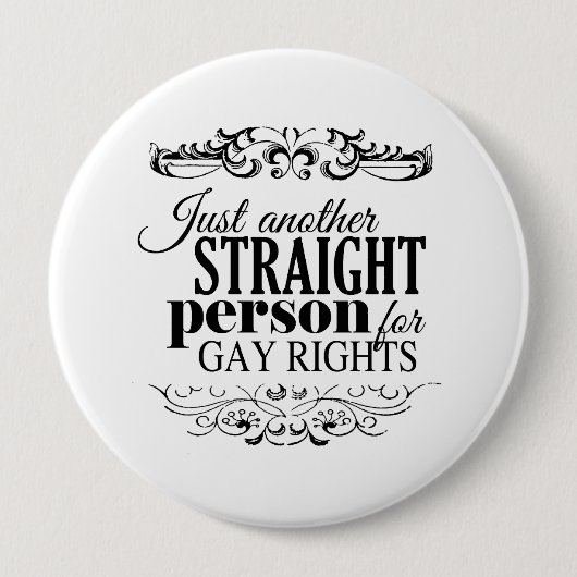 NUR EINE ANDERE STRATEGISCHE PERSON FÜR GAY RIGHTS BUTTON (Vorderseite)