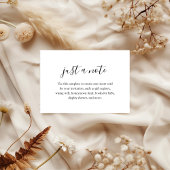 Nur eine Babydusche Begleitkarte