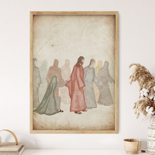 Nur eine Berührung von Jesus _Schrift Wandkunst, B Poster