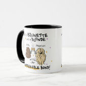 Nur eine brünette und blonde Individuelle Name Tas Tasse (Vorderseite Links)