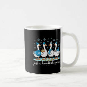 Nur eine Chanukka-Gans Frohes Chanukka Menora Drei Kaffeetasse
