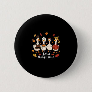 Nur eine dankbare Gans Herbst Thanksgiving Gif Button