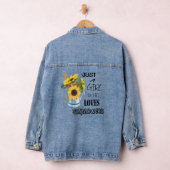 Nur eine, die Sonnenblumen Lieben Jeansjacke (Hangar)