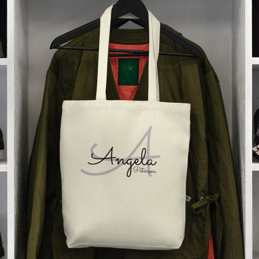 Nur eine einfache Tasche mit ihrem Namen