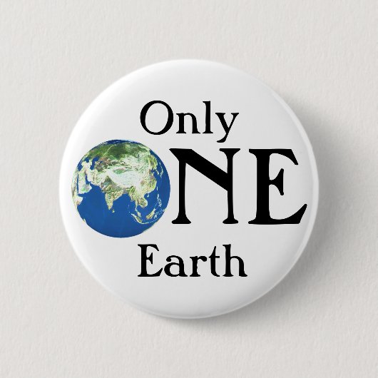 Nur eine Erde Button (Vorderseite)