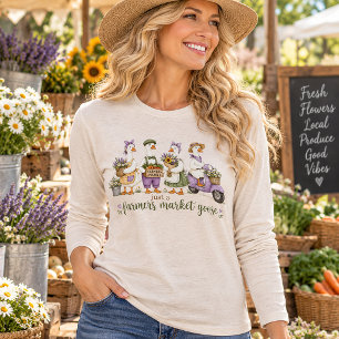 Nur eine Farmers-Markt-Gans Süße Cottagecore-Kunst Tri-Blend Shirt