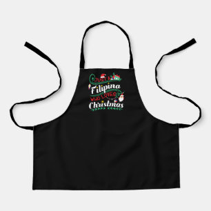 Nur eine Filipina, die Weihnachten Lieben Schürze
