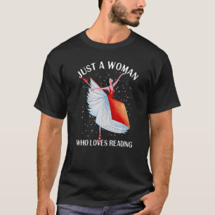 Nur eine Frau, die Lieben lesen lustiges Buch Love T-Shirt