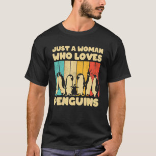 Nur eine Frau, die Pinguine Lieben Cool Kaiser Pen T-Shirt