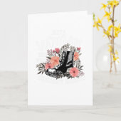 Nur eine Frau Wore Combat Boots Veteran Karte (Gelbe Blume)