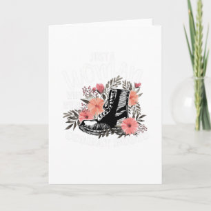 Nur eine Frau Wore Combat Boots Veteran Karte