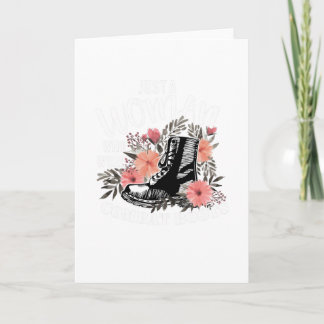 Nur eine Frau Wore Combat Boots Veteran Karte