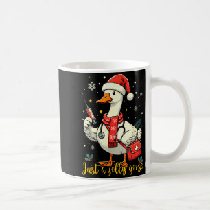 Nur eine fröhliche Gans Krankenpflegerin Weihnacht Kaffeetasse