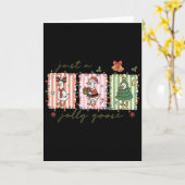 Nur eine fröhliche Gans Lustige Gans Weihnachtsman Karte (Gelbe Blume)