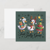 Nur eine fröhliche Gans Patchwork Weihnachten Ente (Vorne/Hinten)