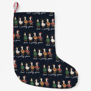 Nur eine fröhliche Gans Weihnachten Ente Urlaub Xm Kleiner Weihnachtsstrumpf