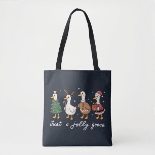 Nur eine fröhliche Gans Weihnachten Ente Urlaub Xm Tasche