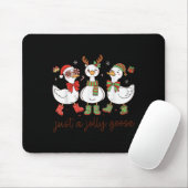 Nur eine fröhliche Gans -Weihnachtsgans - Fröhlich Mousepad (Mit Mouse)