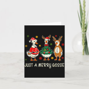 Nur eine fröhliche süße Gans Lustig Frohe Goosemas Karte