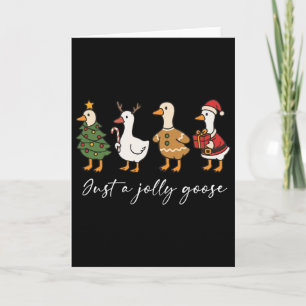 Nur eine fröhliche süße Gans Lustig Frohe Goosemas Karte