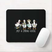 Nur eine Frühlingsgans Florale Alberne Gans Frohe  Mousepad (Mit Mouse)